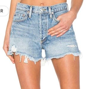 AGOLDE parker vintage cut off shorts in swap meet